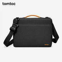 tomtoc 电脑包手提笔记本包男女14英寸商务防震苹果16寸MacBook Pro/Air 黑色 肩带款 14英寸