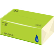 竹妃抽纸整箱家用中幅36包100抽/包竹浆本色纸餐巾纸不漂白面巾纸