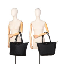 珑骧（LONGCHAMP）新品 女士大号长柄可折叠手提单肩饺子包托特包购物袋女包 1899 919 001 黑色
