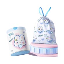 加厚家用厨房抽绳式印花垃圾袋45*50cm 100只