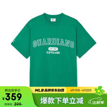 MLB 夏季运动服训练舒适透气休闲短袖T恤3ATSV0243 VARSITY草书队/满印绿色
