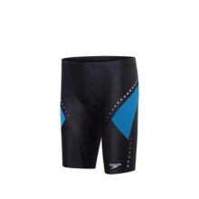 Speedo/速比涛汪顺同款电气矩阵黑标3.0肌理感专业及膝泳裤男
