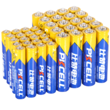 比苛（Pkcell）5号+7号共40粒碳性电池适用遥控器电子秤儿童玩具挂钟 5号+7号共40粒