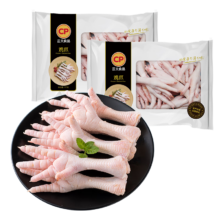 京东百亿补贴：CP 正大食品 冷冻白羽鸡鸡爪 净重1KG*2袋