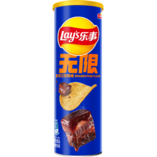 限地区:乐事（Lay's）无限薯片 香浓红烧肉味 104g 罐装