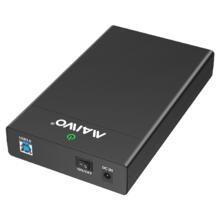 麦沃 2.5/3.5英寸电脑固态机械硬盘盒USB3.0扩容读取硬盘壳K3568A