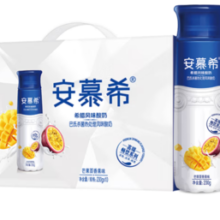 限浙江金华！ yili 伊利 国产安慕希芒果百香果风味酸牛奶 230g*10瓶 礼盒装