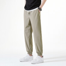 28日10点：GXG 【轻薄透气】夏季简约男式运动风百搭舒适休闲束脚长裤