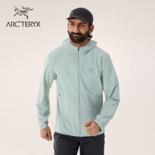 限尺码：ARC'TERYX 始祖鸟 INCENDO HYBRID HOODY 防风 男子 软壳夹克 Stone Green
