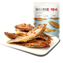 京东plus：百草味 酥的小黄鱼火鸡辣味50g 休闲零食小鱼干即食特产小吃