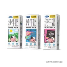 完达山 全脂纯牛奶200ml6盒