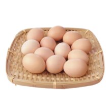 谷物鲜鸡蛋 农户散养新鲜鸡蛋 单枚50g±5 15枚（50克/枚）