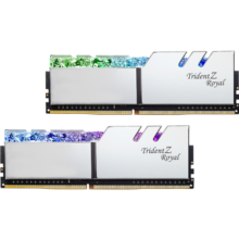 G.SKILL芝奇（G.SKILL）32GB(16G×2)套装 DDR4 3600频率 台式机内存条-皇家戟RGB灯条(花耀银)