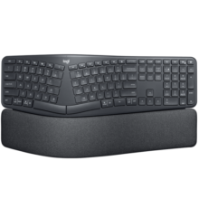 罗技（Logitech）ERGO K860 无线蓝牙键盘 多操作系统键盘 人体工学分体式键盘 多设备匹配办公键盘 K860黑色