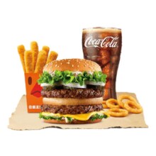 BURGER KING 汉堡王 狠霸牛堡美味4件套 兑换券