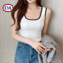 C&A 女士吊带背心 工字无袖打底上衣