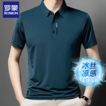 2025夏季新款！ROMON 罗蒙 男士短袖polo衫 哈青