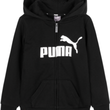 Puma 彪马【福利款】男女中大童拉链连帽外套春秋季针织卫衣开衫经典大logo