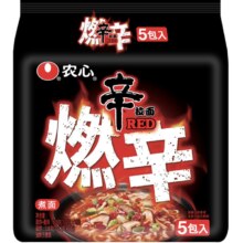 88VIP：农心 三倍辣 燃 辛拉面速食 泡面 辣汤面方便面 120g*5
