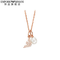 EMPORIO ARMANI 珍珠项链女细锁骨链气质高级感小众精致