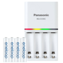 爱乐普（eneloop）充电电池7号七号4节高性能套装适用相机玩具仪器K-KJ55MCC04C含55快速充电器169元