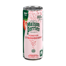 巴黎水（Perrier）草莓味气泡水 250ml*30罐 冰箱包 法国原装进口 天然果香矿泉水
