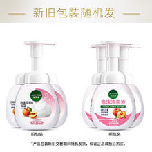 洁芙朗 JAFFRONG 泡沫洗手液300ml*3瓶装 绵密泡沫易冲洗滋润温和不伤手水蜜桃香味