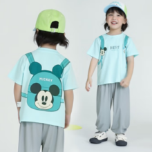 Disney baby 迪士尼 儿童夏季新款卡通短袖长裤套装