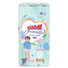 大王【品牌直供 安心品质】花信风拉拉裤XL40片(12-17kg)婴儿加大号超薄透气