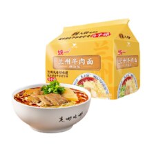 88会员：统一 兰州牛肉面98g×4袋