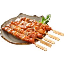 华都食品 骨肉相连 2斤/袋/25串 鸡腿肉串鸡脆骨串空气炸锅食材烧烤