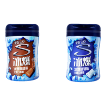京东plus、首购：炫迈冰爆无糖口香糖冰爆咖啡味*2+薄荷味*2共4瓶224g糖果休闲零食