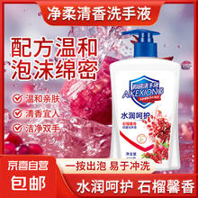 艾可熊 水润呵护红石榴洗手液抑菌滋润保湿清洁儿童可用家庭装 1瓶（送1个泵头）