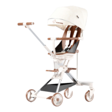 普洛可（PLAYKIDS）遛娃神器X6-2双向婴儿推车可坐躺睡轻便折叠手推车高景观溜娃神器 抱抱熊-半躺双向版