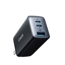 安克 A2667 氮化镓充电器 双Type-C/USB-A 65W 黑色