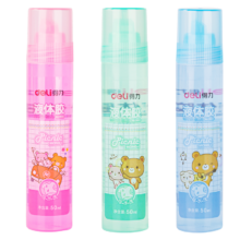 得力（deli）彩色高透明儿童胶水50ml*1支 颜色随机 9622