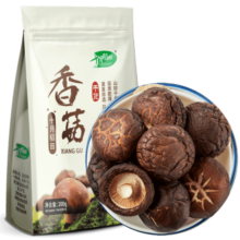 十月稻田 香菇 200g 干香菇 厚蘑菇冬菇 山珍菌菇干货 煲汤火锅炒菜食材