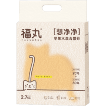 福丸自然空气苹果木混合猫砂除臭抑菌猫沙结团混合砂宠物猫砂可冲厕所 果木砂2.5kg