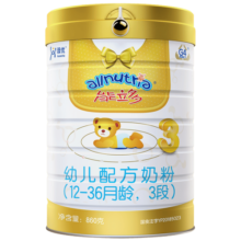 澳优（Ausnutria）能立多【整箱购买享好礼】幼儿奶粉3段（1-3岁）860g*6罐