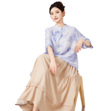 CARMEN 【新中式国风气质盘扣套装】【上下装分开拍】春季薄款两件套