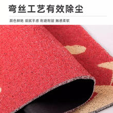 金玉铭川 家用玄关防滑垫 SQ-蓝色油画花朵 50X80cm