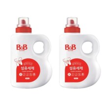【自营】B&B保宁米迪恩必恩贝进口天然宝宝洗衣液1800ml*2瓶正品