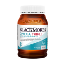 澳佳宝Blackmores3倍鱼油软胶囊1500mg深海Omega3含DHAEPA香草柠檬150粒