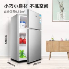 荣事达 迷你用小型双门电冰箱 冷冻冷藏节能 30A116 银