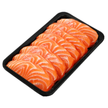 plus会员:鲜驰 冰鲜三文鱼  挪威精选中段切片 400g （净重）