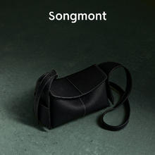 崧 Songmont 山下有松挂耳系列mini屋檐包秋冬头层牛皮通勤斜挎hobo包