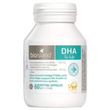 Bio Island 佰澳朗 澳洲进口 婴幼儿DHA海藻油营养胶囊 60粒*3件
