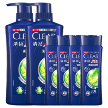 百亿补贴、需需首购：清扬（CLEAR）洗发水 去屑控油500g*2瓶+100g*2