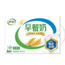 伊利早餐奶麦香味牛奶250ml*16盒/箱