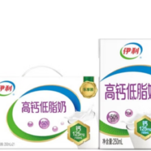 伊利 高钙低脂牛奶 250ml*21盒